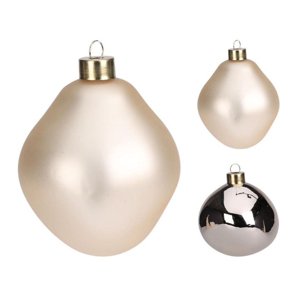 SFERA VETRO D10 CHAMPAGNE 2ASS